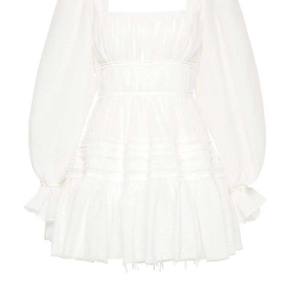 AJE IMPRESSION SMOCKED POPLIN DRESS - Picture 3 of 3
